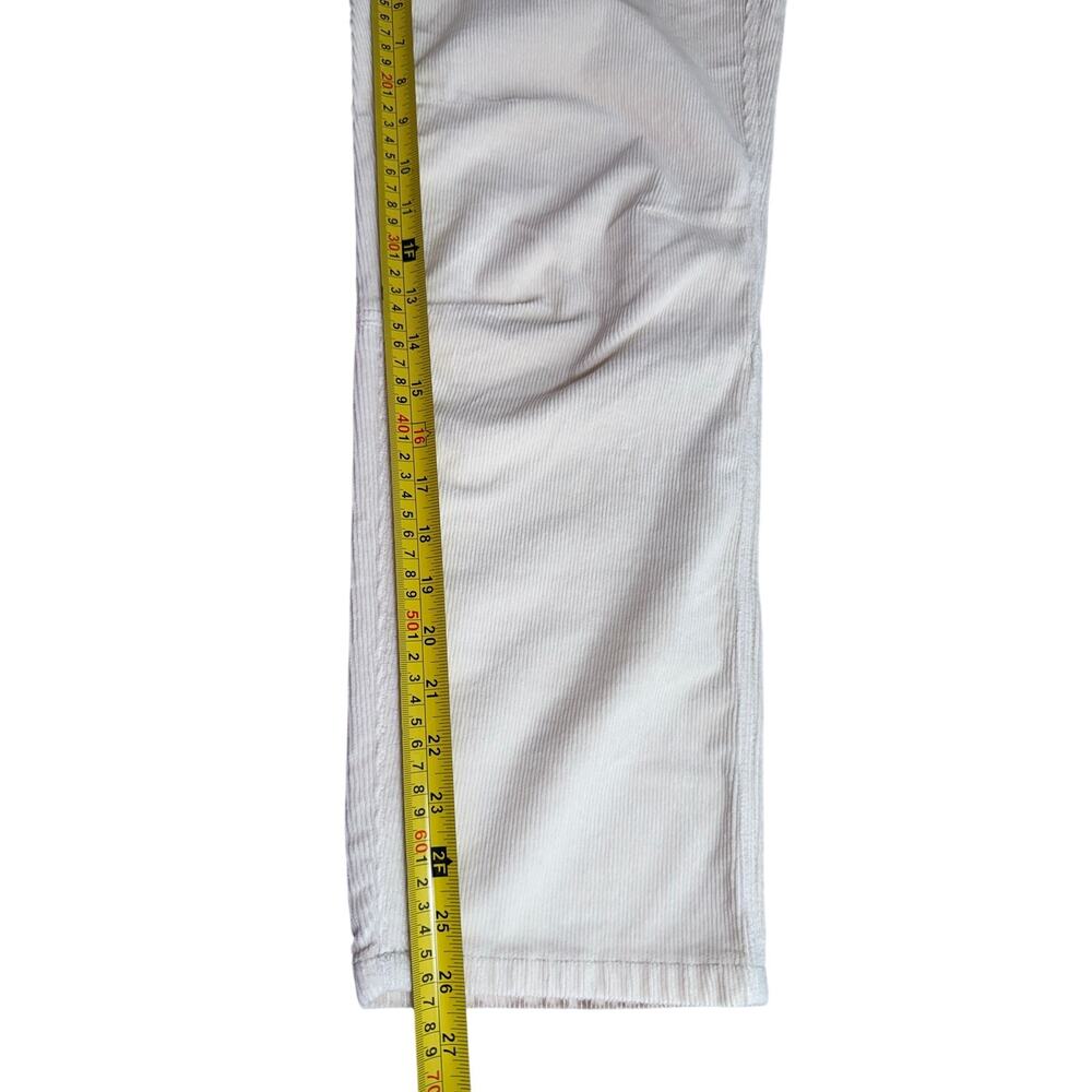 Anthropologie Pilcro The Wanderer Corduroy Utility Pants Ivory Cream Size 27 - Picture 11 of 15
